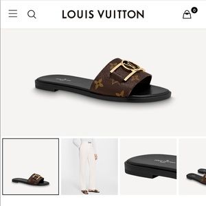 💎 Authentic 💎 Lock it flat Mule LV slides